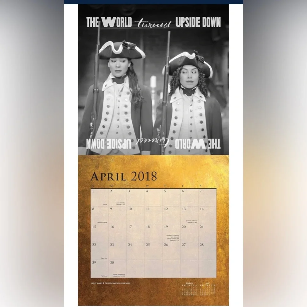 Hamilton Vintage 2018 Wall Calendar New in Package Sealed